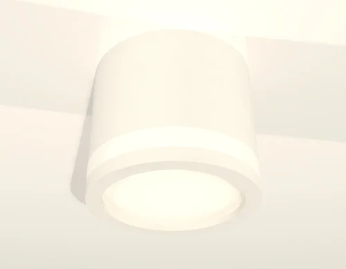 Светильник накладной XS8110003 Ambrella light белый 1 лампа, основание белое в стиле хай-тек круглый фото 2