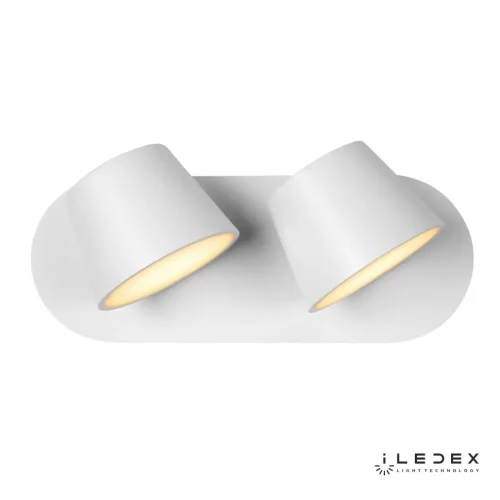 Бра LED Flexin W1118-2AS WH iLedex белый на 1 лампу, основание белое в стиле современный хай-тек 