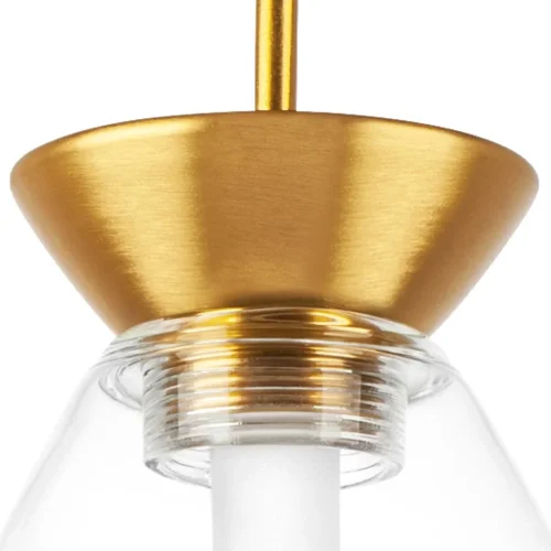 Светильник подвесной LED Colore 805110 Lightstar прозрачный 1 лампа, основание золотое в стиле арт-деко  фото 7
