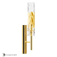 Бра PRIMAVERA AP1 GOLD Crystal Lux прозрачный 1 лампа, основание золотое в стиле современный 