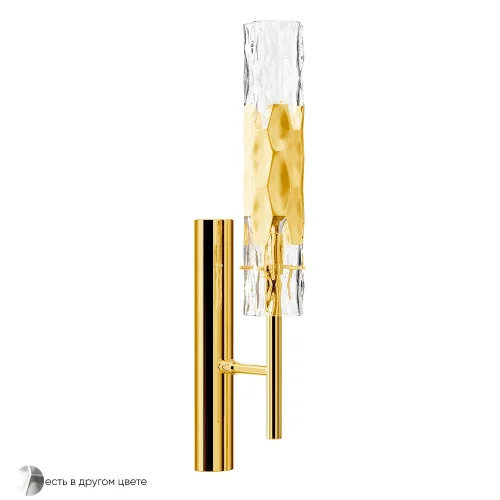 Бра PRIMAVERA AP1 GOLD Crystal Lux прозрачный на 1 лампа, основание золотое в стиле современный 