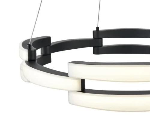 Светильник подвесной LED Ufo 441 VL7112P12 Vele Luce белый чёрный на 1 лампу, основание чёрное в стиле хай-тек фото 3