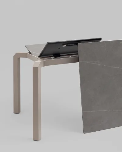 Стол обеденный Varden, раскладной, 160-220*90, керамика, серый УТ000040850 Stool Group столешница серая из стекло фото 5