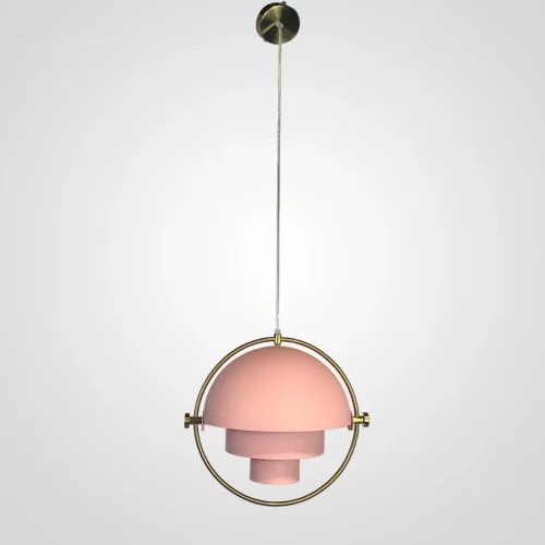 Светильник подвесной Weisdorff 123430-22 ImperiumLoft розовый 1 лампа, основание латунь в стиле современный лофт арт-деко 
