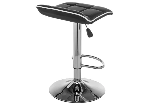 Барный стул Fera black / white 15670 Woodville, чёрный/искусственная кожа, ножки/металл/хром, размеры - *830***480*480 фото 4