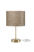 Настольная лампа Katharyn TL1662T-01GB Toplight коричневая на 1 лампу, основание золотое металл в стиле современный Настольная лампа Katharyn TL1662T-01GB Toplight коричневая на 1 лампу, основание золотое металл в стиле современный