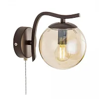 Бра с выключателем Бриз CL106415 Citilux бежевый 1 лампа, основание венге коричневое в стиле лофт современный 