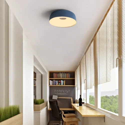 Светильник потолочный LED Djembé 184478-26 ImperiumLoft белый 1 лампа, основание чёрное в стиле современный скандинавский  фото 9