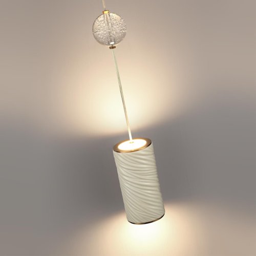 Светильник подвесной LED Riviera 5450/18L Odeon Light белый на 1 лампу, основание латунь в стиле классический современный фото 5 Светильник подвесной LED Riviera 5450/18L Odeon Light белый на 1 лампу, основание латунь в стиле классический современный фото 5