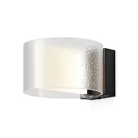 Бра LED Ice FR5541WL-L5B Freya прозрачный на 1 лампу, основание чёрное в стиле современный 
