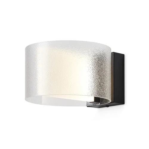Бра LED Ice FR5541WL-L5B Freya прозрачный на 1 лампу, основание чёрное в стиле современный 