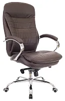 Кресло руководителя Valencia M Экокожа Коричневый EC-330-2 PU Brown Everprof, шоколад коричневый/экокожа, ножки//, размеры - 1200*1260***660*