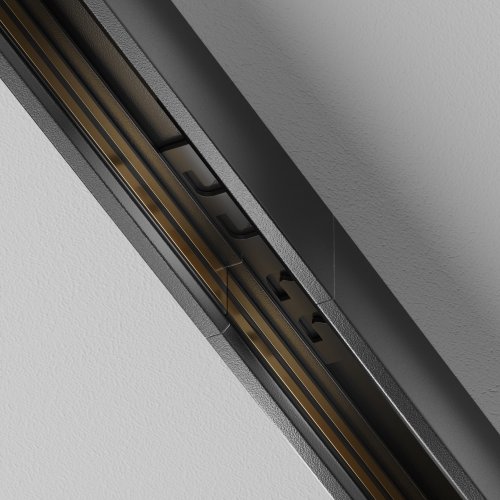 Коннектор прямой Exility X (Эксилити Х) накладной/встраиваемый, черный TRA239C-21B Maytoni чёрный в стиле хай-тек современный для светильников серии Трековая система EXILITY X (Эксилити Х) exility x трековая система фото 2