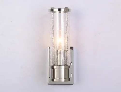 Бра 10271 S/A chrome Newport прозрачный на 1 лампа, основание хром в стиле современный 