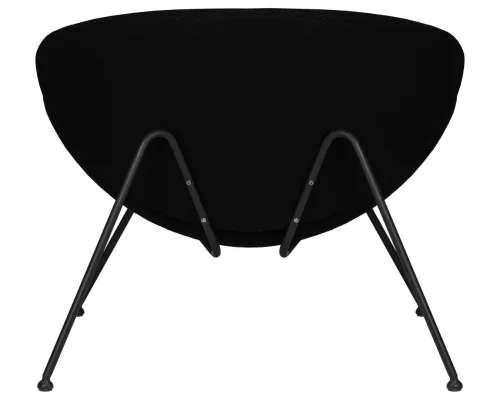 Кресло дизайнерское 72-LMO EMILY, цвет сиденья черный (AF9), цвет основания черный Dobrin, чёрный/ткань, ножки/металл/чёрный, размеры - *720**** фото 5