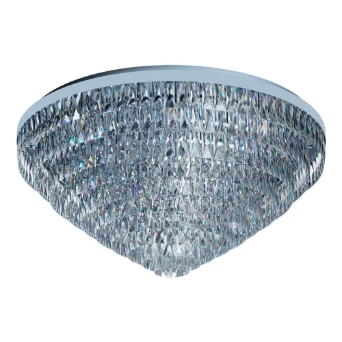 Люстра потолочная хрустальная Valparaiso 1 39493 Eglo прозрачная на 25 ламп, основание хром в стиле классический 