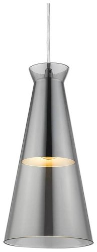Светильник подвесной Marco WE207.01.226 Wertmark серый прозрачный 1 лампа, основание матовое никель в стиле современный  фото 2