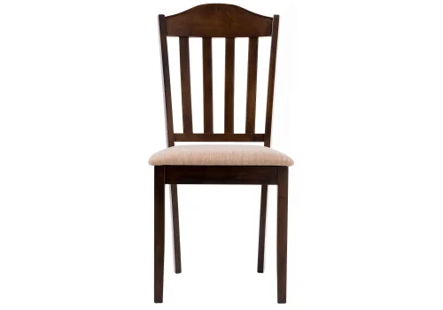 Деревянный стул Midea бежевый 11004 Woodville, бежевый/ткань, ножки/дерево/орех, размеры - ****430*480 фото 7