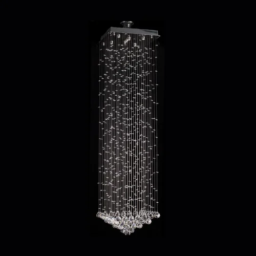 Люстра каскадная Tesoro H 1.4.50.206 N Dio D'Arte прозрачная на 8 ламп, основание никель в стиле классический 