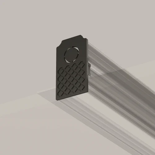 Заглушка торцевая 2шт встраиваемый Magnetic track system Exility TRA034EC-42B Maytoni чёрный в стиле хай-тек современный для светильников серии Magnetic track system Exility встраиваемый exility тонкая магнитная магнитный фото 3