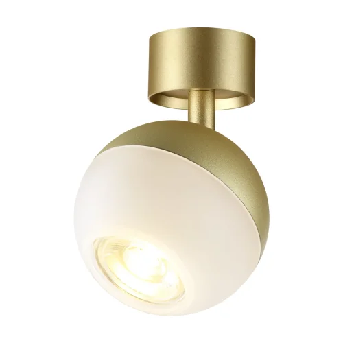 Светильник накладной Garn 370813 Novotech белый 1 лампа, основание золотое в стиле современный круглый фото 4