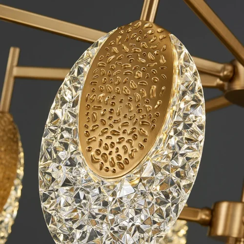 Люстра потолочная CERES B 219409-23 ImperiumLoft прозрачная на 6 ламп, основание латунь в стиле современный фото 3 Люстра потолочная CERES B 219409-23 ImperiumLoft прозрачная на 6 ламп, основание латунь в стиле современный фото 3