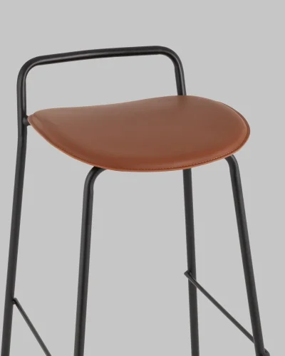 Стул барный Mantis, экокожа, коричневый УТ000038917 Stool Group, /, ножки//, размеры - *835***465*470 фото 4