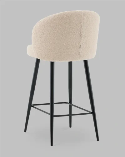 Стул полубарный Ханнингем букле бежевый УТ000041701 Stool Group, /, ножки//, размеры - ***** фото 7