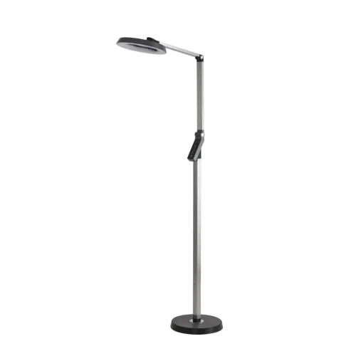 Торшер LED Genri 8332/15FL Lumion для чтения серый на 1 лампу, основание серое в стиле современный хай-тек 