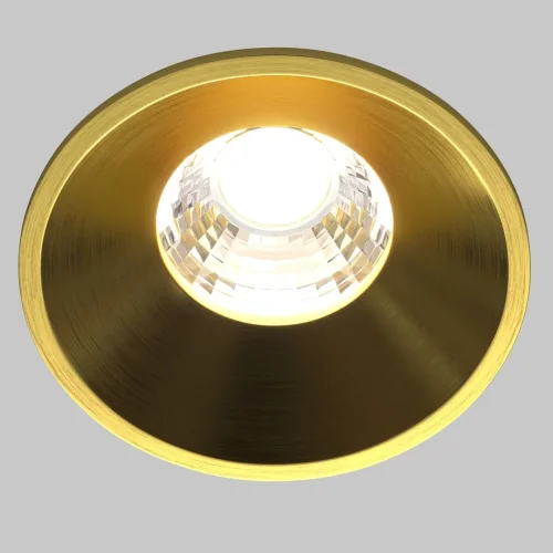 Светильник точечный LED Round DL058-7W4K-BS Maytoni латунь 1 лампа, основание латунь в стиле современный  фото 2