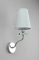 Бра Ameglia OML-89501-01 Omnilux голубой на 1 лампу, основание хром в стиле классический Бра Ameglia OML-89501-01 Omnilux голубой на 1 лампу, основание хром в стиле классический