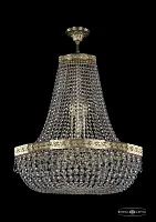 Люстра потолочная хрустальная 19013/H2/60IV G Bohemia Ivele Crystal прозрачная на 8 ламп, основание золотое в стиле классика sp