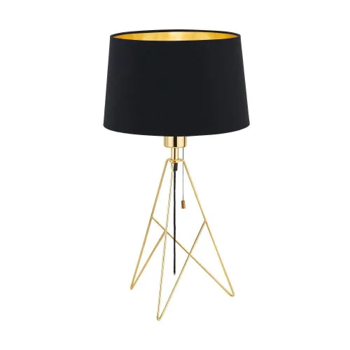 Настольная лампа CAMPORALE 39179 Eglo золотая 1 лампа, основание латунь жёлтое металл в стиле современный классический на треноге