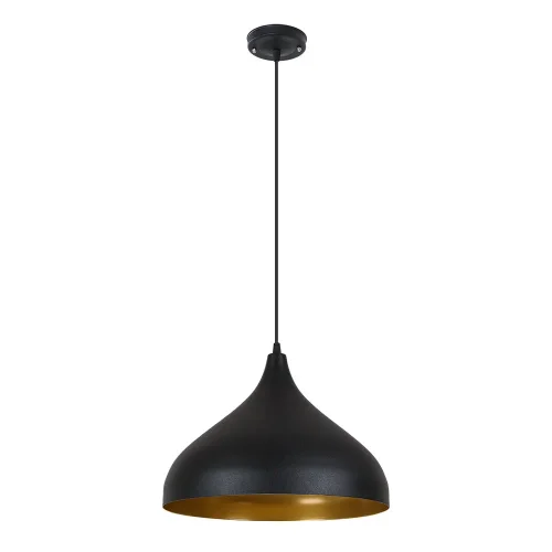 Светильник подвесной Carmel A7076SP-1BK Arte Lamp чёрный на 1 лампу, основание чёрное в стиле лофт современный 