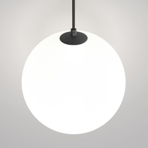 Светильник подвесной LED встраиваемый Luna P039PL-5W4K-20INS-B Maytoni белый 1 лампа, основание чёрное в стиле хай-тек современный шар фото 3