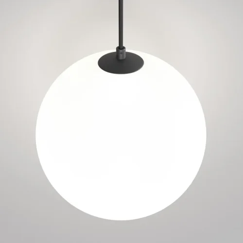 Светильник подвесной LED встраиваемый Luna P039PL-5W4K-20INS-B Maytoni белый на 1 лампу, основание чёрное в стиле современный хай-тек шар фото 3
