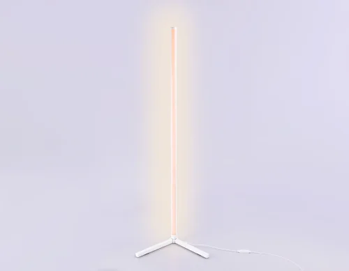 Торшер  LED с пультом FL8020 Ambrella light с пультом белый 1 лампа, основание белое в стиле хай-тек современный
 фото 4