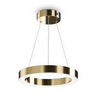 Светильник подвесной LED Saturno MOD415PL-L36BS4K Maytoni латунь на 1 лампу, основание латунь в стиле хай-тек современный кольца