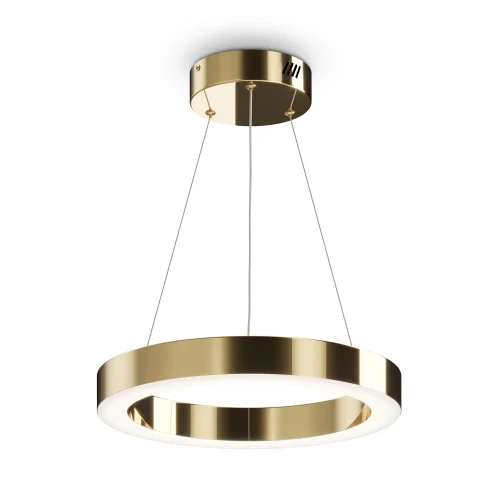 Светильник подвесной LED Saturno MOD415PL-L36BS4K Maytoni латунь на 1 лампу, основание латунь в стиле современный хай-тек кольца