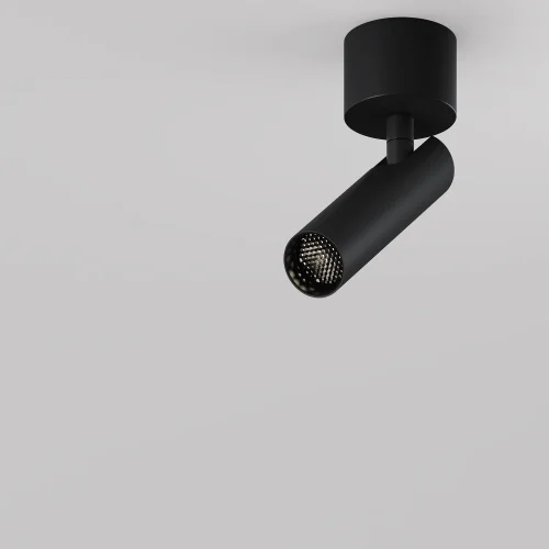 Светильник точечный LED Focus T C141CL-L125-6W4K-B Maytoni чёрный на 1 лампу, основание чёрное в стиле современный хай-тек трубочки фото 9
