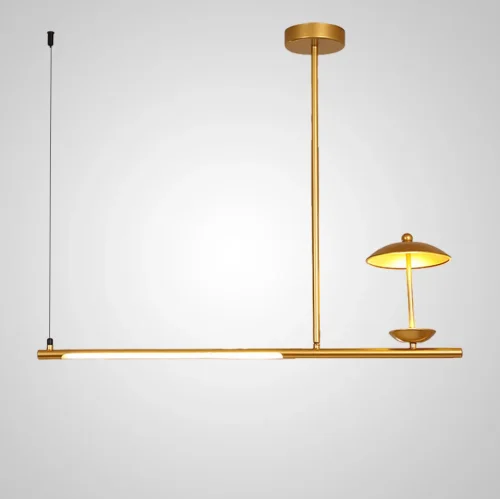 Светильник подвесной HETLEY B L4 Gold Black 203911-23 ImperiumLoft чёрный на 4 лампы, основание золотое в стиле современный фото 2