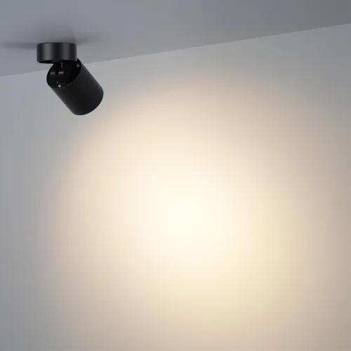 Светильник накладной LED Turno 7132/7CL Odeon Light чёрный на 1 лампу, основание чёрное в стиле современный хай-тек круглый фото 5