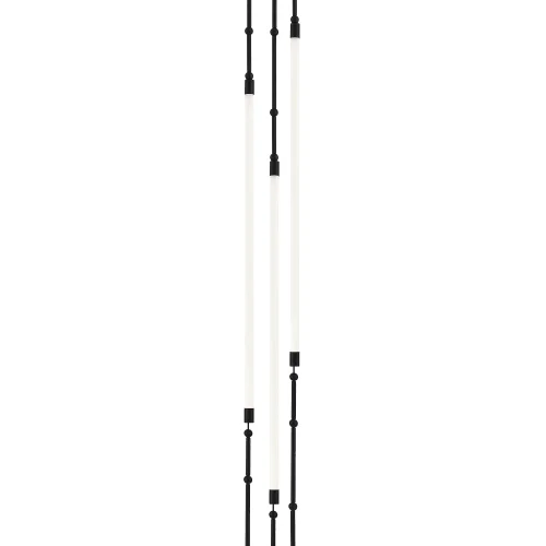 Светильник подвесной LED Strap SL6132.405.45 ST-Luce белый 1 лампа, основание чёрное в стиле минимализм хай-тек современный  фото 2