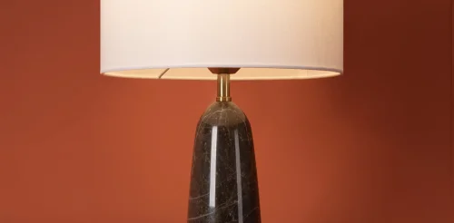 Настольная лампа MarmoLatte FR2054TL-01BS2 Freya белая на 1 лампу, основание чёрное мрамор металл в стиле классический кантри фото 5 Настольная лампа MarmoLatte FR2054TL-01BS2 Freya белая на 1 лампу, основание чёрное мрамор металл в стиле классический кантри фото 5