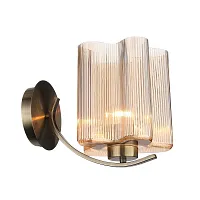 Бра Onde SL117.301.01 ST-Luce янтарный 1 лампа, основание бронзовое в стиле современный 