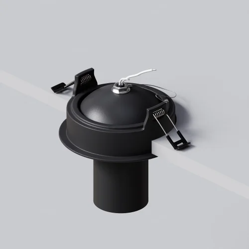 Светильник точечный Focus S C048CL-01-GU10-B Maytoni чёрный 1 лампа, основание чёрное в стиле хай-тек современный трубочки круглый фото 8