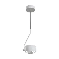 Светильник подвесной LED Lens MOD072PL-L8W3K Maytoni белый 1 лампа, основание белое в стиле хай-тек 