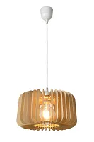 Светильник подвесной ETTA 46406/29/76 Lucide бежевый коричневый 1 лампа, основание белое в стиле кантри 