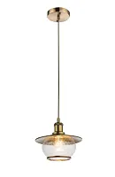 Светильник подвесной NEVIS 69030 Globo прозрачный 1 лампа, основание античное бронза в стиле кантри шар