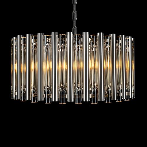 Люстра подвесная Boucle 10438/4 LOFT IT прозрачная на 4 лампы, основание никель в стиле современный фото 6 Люстра подвесная Boucle 10438/4 LOFT IT прозрачная на 4 лампы, основание никель в стиле современный фото 6